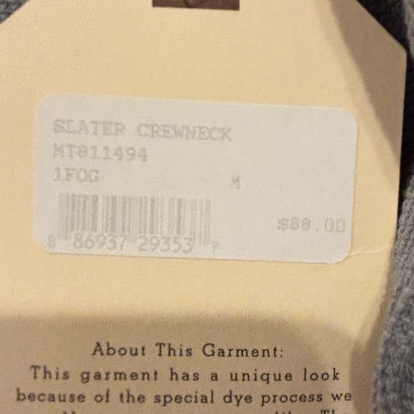 Splendid Men's Two-Tone Gray Crewneck Sweater NWT M - Picture 3 of 4